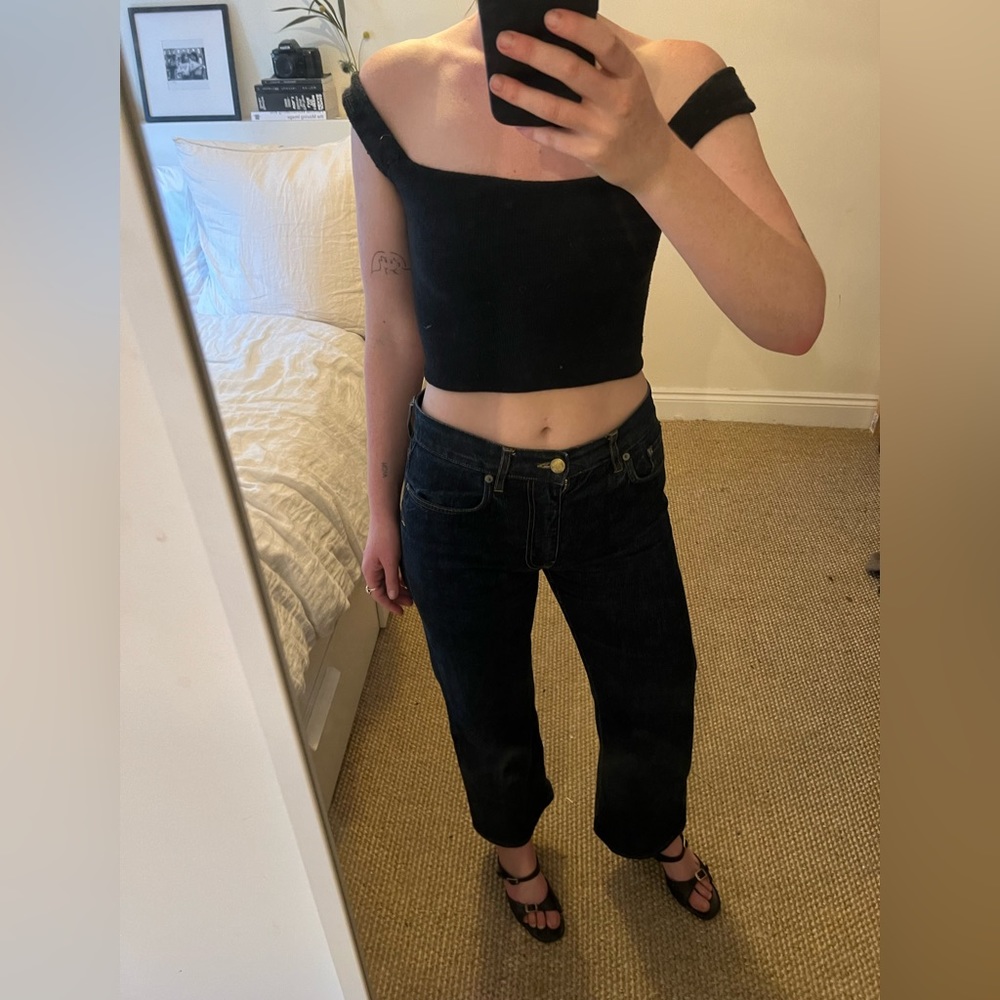 Pearl Knit the chubby tank in black